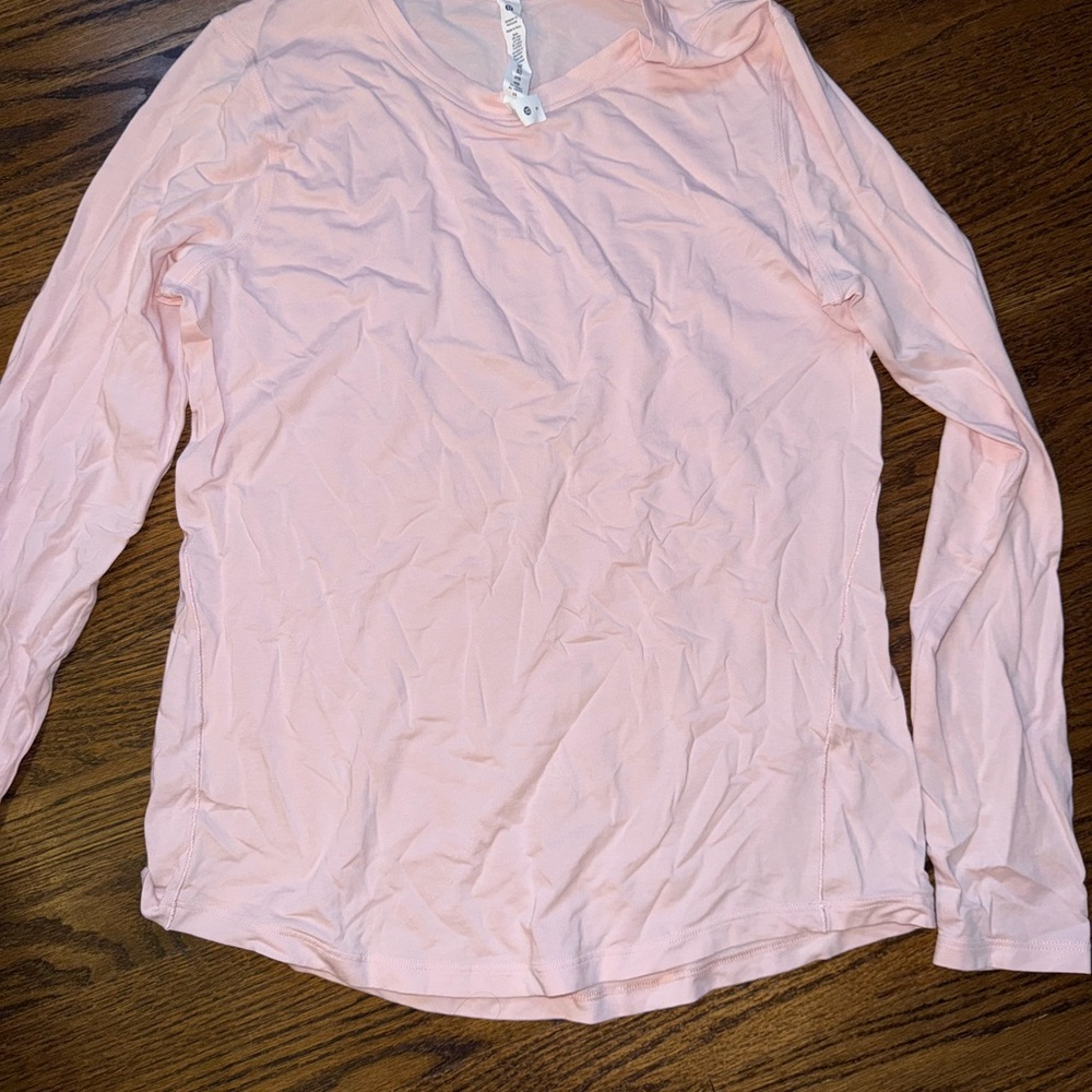 lululemon athletica Light Pink Long Sleeve Top
